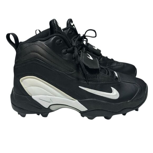 New 2002 Vintage Nike Zoom Air TD Football Cleats Black and White ZM Deadstock - Picture 7 of 13